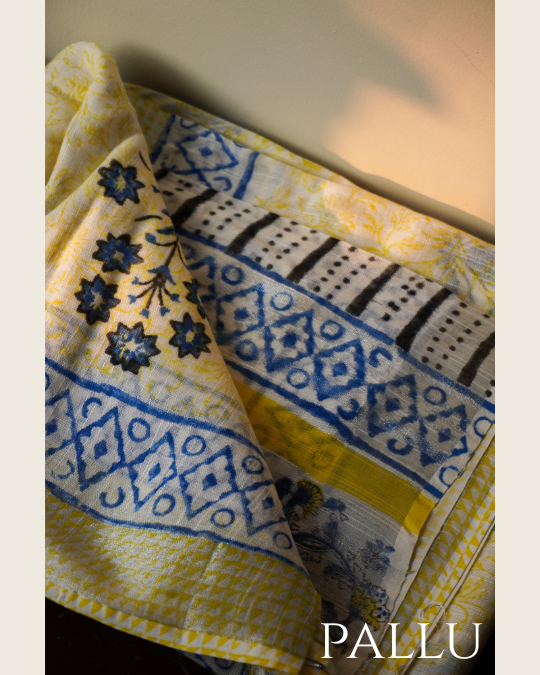 Nag Champa Linen Saree