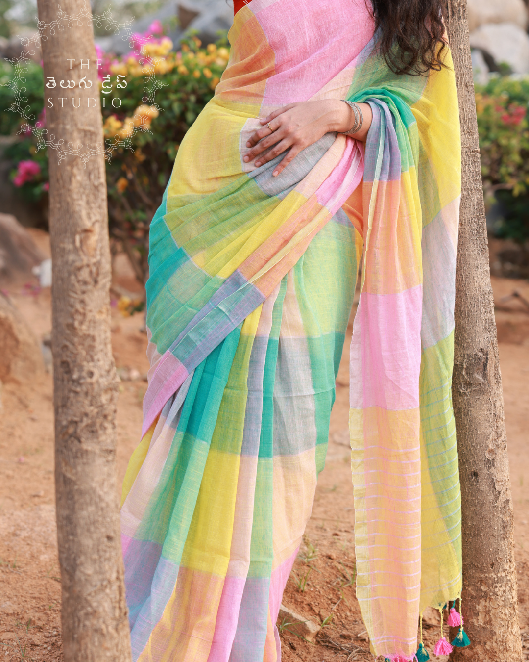 Rekha Linen Saree