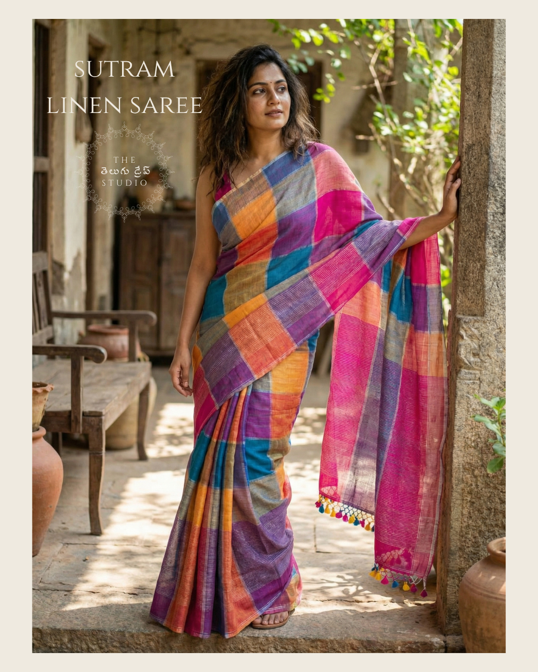 Sutram Linen Saree