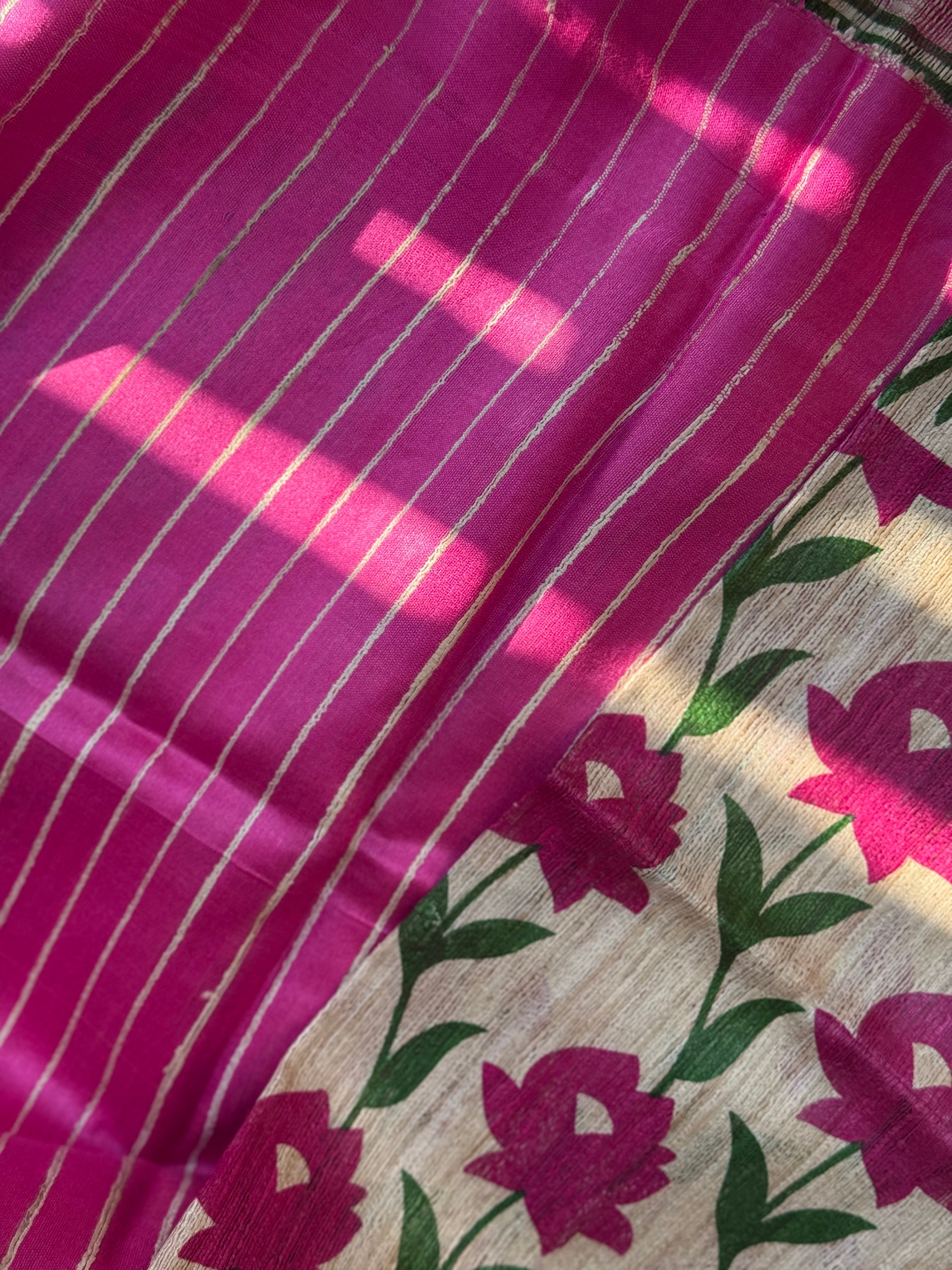 Tussar Gicha Saree