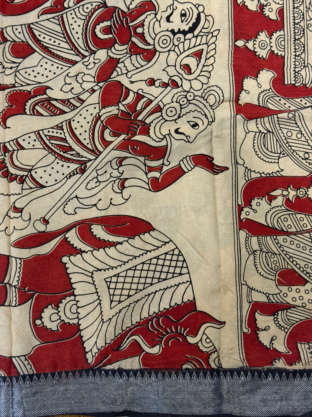 Kalamkari Chennur Silk Saree