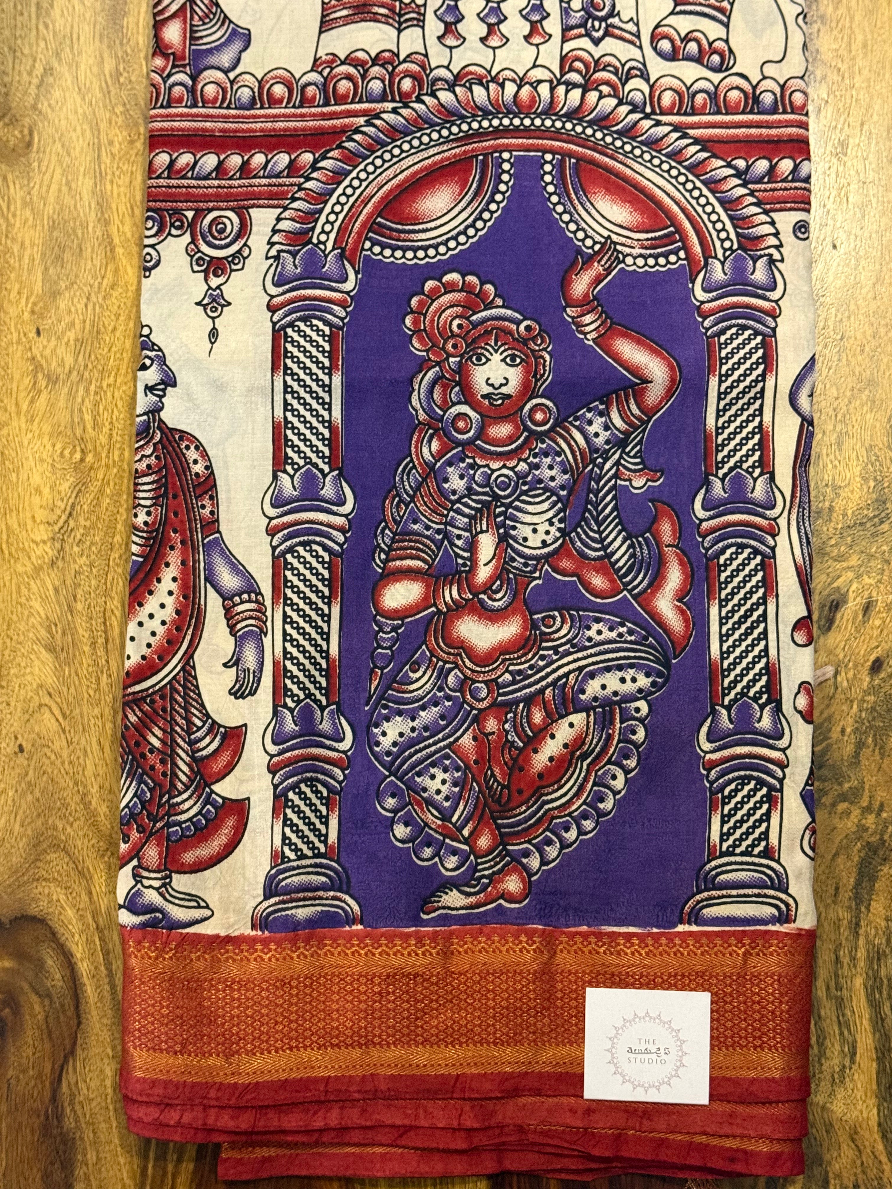 Kalamkari Chennur Silk Saree