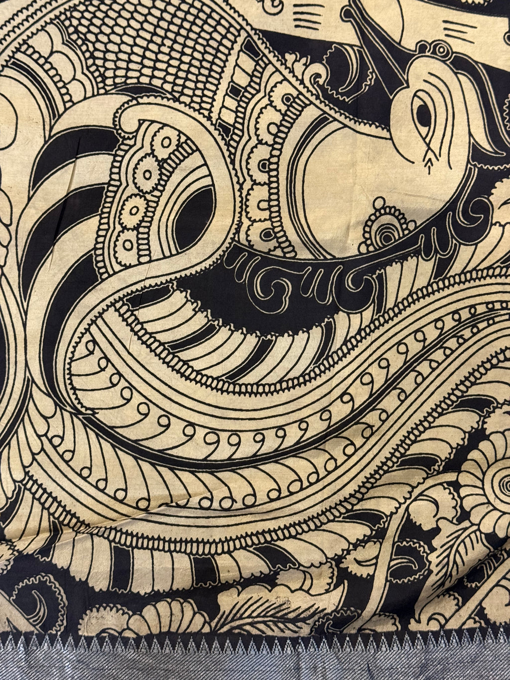 Kalamkari Chennur Silk Saree