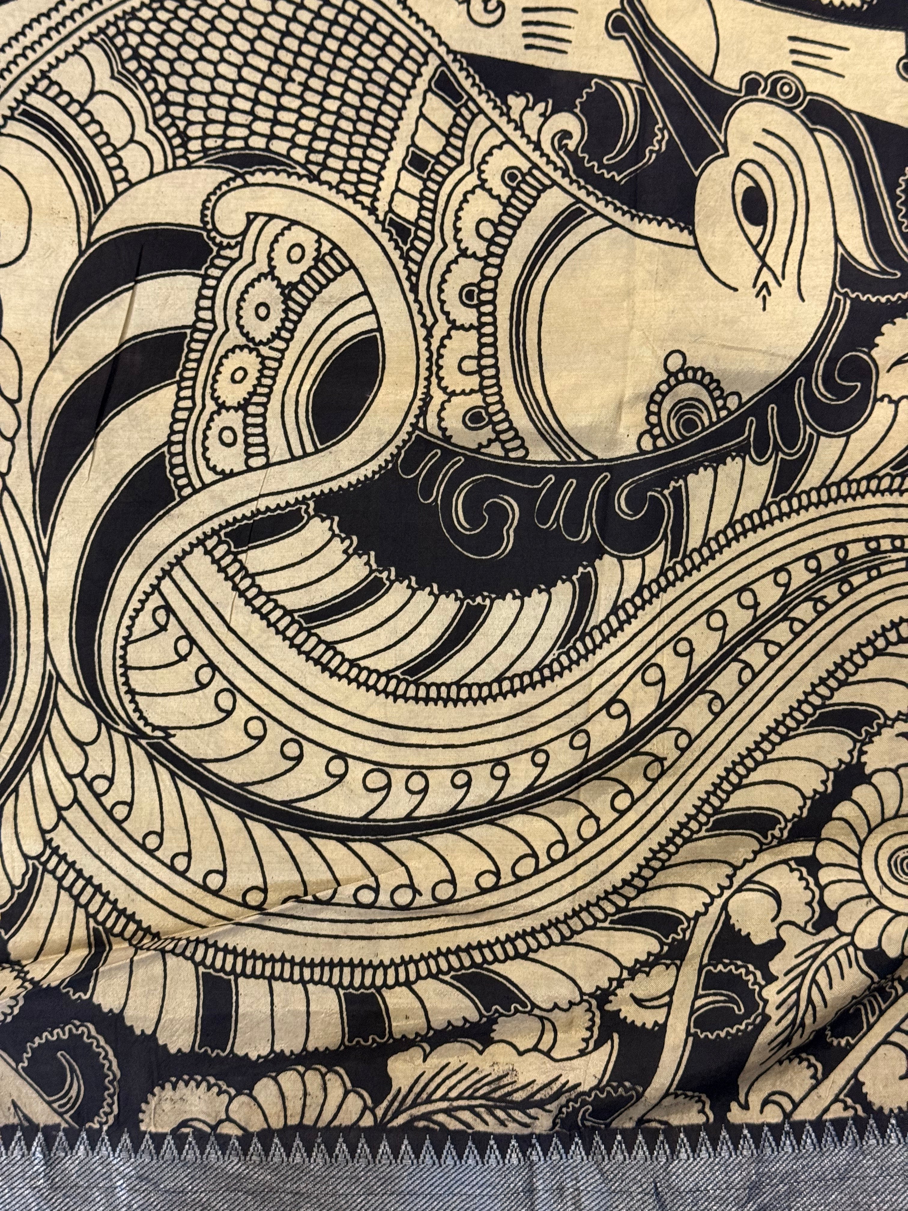 Kalamkari Chennur Silk Saree